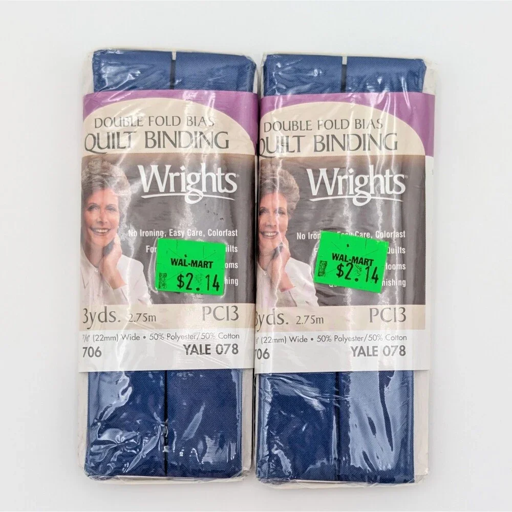 Wrights Double Fold Bias Quilt Binding 7/8